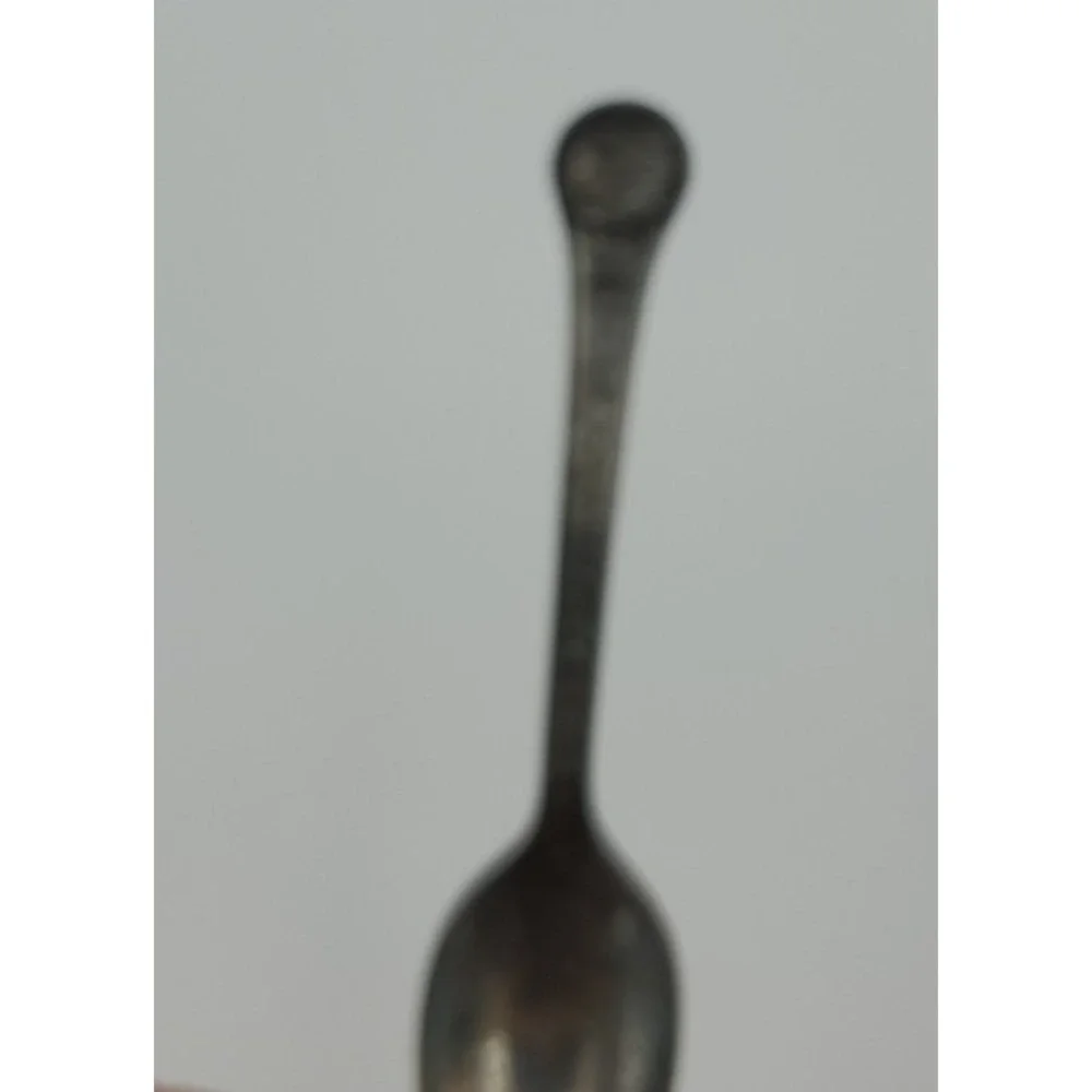 Vtg Oneida Silversmiths New York World's Fair 1964 Souvenir Spoon 3.75in tarnish
